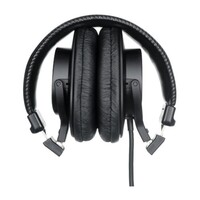 HEADPHONES PRO STUDIO WIRED FOLDING CARRY PUCH GOLD-PLATED UNIMATCH 3.5MM/6.3MM ADPTR-BLACK
