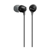 EARBUDS WIRED STYLISH HYBRID SILICONE COMFORT FIT-BLACK