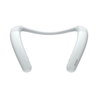 SPEAKER WIRELESS NECKBAND WEARABLE SPEAKER DEDICATED MUTE VOLUME & POWER-WHITE