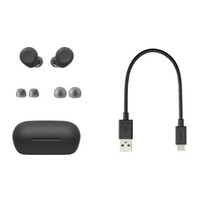 EARBUDS TRUE WIRELESS WITH MIC ACTIVE NOISE CANCELING-BLACK