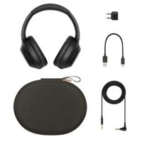 HEADPHONES WIRELESS PREMIUM NOISE CANCELING WITH MIC-BLACK