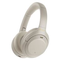 HEADPHONES WIRELESS PREMIUM NOISE CANCELING WITH MIC-SILVER
