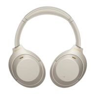 HEADPHONES WIRELESS PREMIUM NOISE CANCELING WITH MIC-SILVER