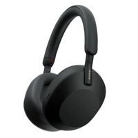 HEADPHONES WIRELESS INDUSTRY LEADING NOISE CANCELING WITH MIC-BLACK