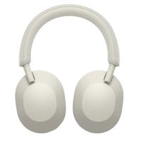 HEADPHONES WIRELESS INDUSTRY LEADING NOISE CANCELING WITH MIC-SILVER