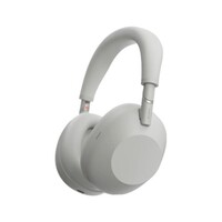 HEADPHONES WIRELESS OR WIRED WITH MIC FULL SIZE NOISE CANCELING-PLATINUM SILVER