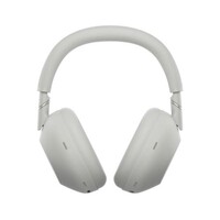 HEADPHONES WIRELESS OR WIRED WITH MIC FULL SIZE NOISE CANCELING-PLATINUM SILVER