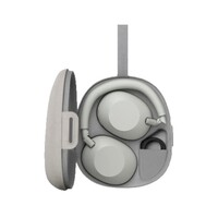 HEADPHONES WIRELESS OR WIRED WITH MIC FULL SIZE NOISE CANCELING-PLATINUM SILVER