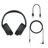HEADPHONES WIRELESS/WIRED ON-EAR WITH MIC NOISE CANCELING BLUETOOTH-BLACK