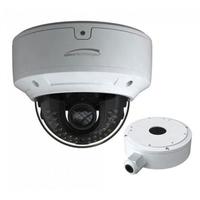 CAMERA 4K IP DOME CAMERA IR 2.8-12MM MOTORIZED LENS INCL JUNCTION BOX - WHITE