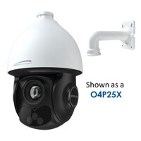 CAMERA 4MP PTZ 25X 4.8-120MM LENS INDOOR/OUTDOOR IP PTZ CAMERA WITH INCLUDED WALLMOUNT, WHITE HOUSIN