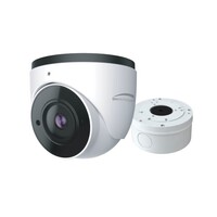 CAMERA 4MP IP TURRET H.265 WITH IR 2.8MM FIXED LENS INCLUDED JUNCTION BOX - WHITE NDAA