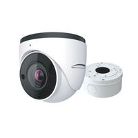 CAMERA TURRET 4MP H.265 IP /IR 2.8-12MM MOTORIZED LENS /INCLUDED JUNCTION BOX - WHITE