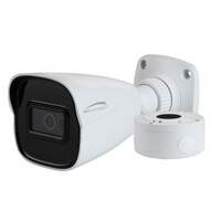 CAMERA IP 5MP BULLET ADVANCED ANALYTIC W/IR 2.8MM FIXED LENS INCL/JUNCTION BOX /WHITE NDAA
