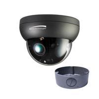 CAMERA 6MP FIT 2.7-12MM MOTORIZED H.265 DOME IP CAMERAS WITH JUNCTION BOX DARK GREY