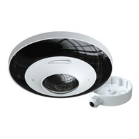 CAMERA 6MP IP MINI DOME INDOOR 360 DEGREE WITH JUNCTION BOX - WHITE NDAA