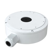 CAMERA 8MP AI IP TURRET CAMERA WITH DIGITAL DETERRENT 2.8MM FIXED LENS WHITE NDAA W/JUNC BOX