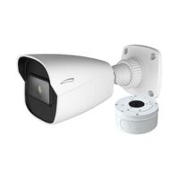 CAMERA 8MP H.265 IP BULLET CAMERA WITH IR - 2.8MM FIXED LENS W/JUNCTION BOX-WHITE