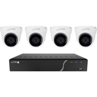 KIT 4CHANNEL NVR WITH 2TB AND 4 DIGITAL DETERRENT TURRET CAMERAS