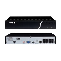 KIT 8 CHANNEL 8MP NVR WITH 4TB HDD & 6 4K TURRET CAMERAS KIT