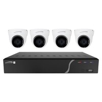 4CH H.265 NVR WITH 3 OUTDOOR IR 5MP IP CAMERAS AND 1