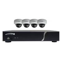 CCTV SYSTEM 4CH HD-TVI DVR 1080P 1TB DOMES IR 3.6MM LENS WHITE