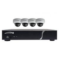 CCTV SYSTEM 8CH HD-TVI DVR 1080P 2TB DOMES IR 3.6MM LENS WHITE