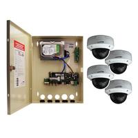 CCTV SYSTEM 4CH HD-TVI WALL MT DVR 1080P 1TB 4OUTDOOR DOMES WHITE