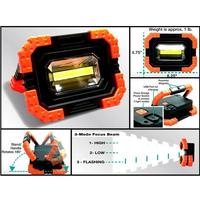 FLASHLIGHT/PORTABLE JOB LIGHT, BUILT IN RECHARGEABLE LITHIUM BATTERY