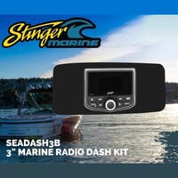 KIT DASH UNIVERSAL MARINE 3" RADIO KIT-BLACK FINISH FITS ALL 3" GAUGE RADIOS WORKS W/SPXM1