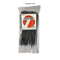 CABLE TIE 7" NYLON UV RATED BLACK 100/PK 50LB