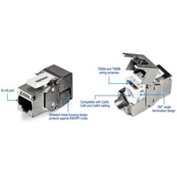 KEYSTONE JACK CAT6A RJ-45 SHIELDED 6 PACK