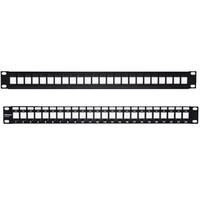 PATCH PANEL 1RU 24-PORT BLANK KEYSTONE