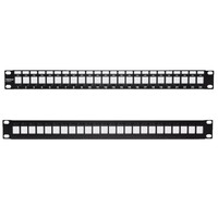 PATCH PANEL 1RU 24-PORT BLANK KEYSTONE - 2 PACK