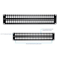 PATCH PANEL 48 PORT BLANK KEYSTONE PATCH PANEL