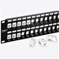 PATCH PANEL 48 PORT BLANK KEYSTONE PATCH PANEL