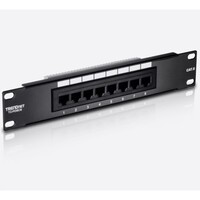 PATCH PANEL 8-PORT CAT. 6 UNSHIELDED  (10" WIDE)