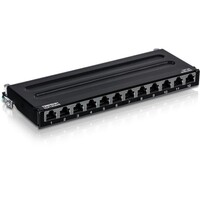 PATCH PANEL WALL RACK 12-PORT CAT6A SHIELDED