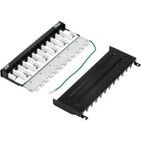 PATCH PANEL WALL RACK 12-PORT CAT6A SHIELDED