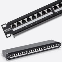 PATCH PANEL 24PORT CAT6A SHIELDED