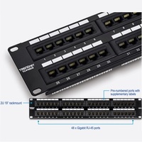 PATCH PANEL CAT6 48-PORT UNSHIELDED