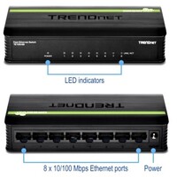 SWITCH 8 PORT 10/100MBPS