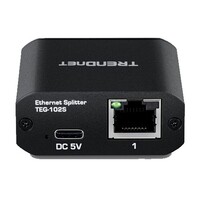 SPLITTER 2-PORT GIGABIT SPLITTER WITH USB TYPE C POWER
