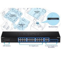 SWITCH 28-PORT GIGABIT WEB SMART SWITCH