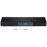 SWITCH 16-PORT GIGABIT GREENNET (RACK MOUNT)