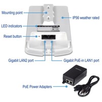 BRIDGE KIT AC867 HIGH POWER OUTDOOR POE PRECONFIGURED POINT-TO-POINT POE ACCESS POINT (IPX6)