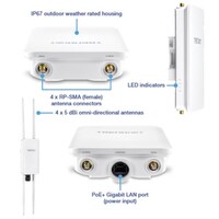 ACCESS POINT 5DBI WIRELESS AC1200 OUTDOOR POE+ OMNI DIRECTIONAL