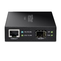 CONVERTER FIBER MEDIA 10GBASE-T TO SFP+ FIBER MEDIA (SFP MODULE SOLD SEPARATE)