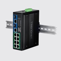 SWITCH 10-PORT INDUSTRIAL GIGABIT 400W POE++ DIN-RAIL MOUNT