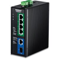 SWITCH 6-PORT INDUSTRIAL 2.5G POEPlusPlus DIN-RAIL MOUNT WITH 10G PORTS